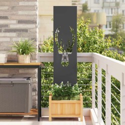 Panneau décoratif de jardin Noir 32 x 140 cm 