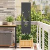 Panneau décoratif de jardin Noir 32 x 140 cm 