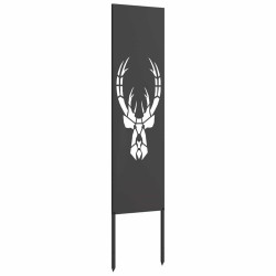Panneau décoratif de jardin Noir 32 x 140 cm 
