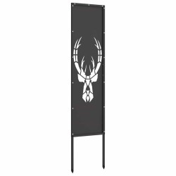 Panneau décoratif de jardin Noir 32 x 140 cm 