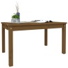 Table de jardin marron miel 82,5x50,5x45 cm bois massif de pin 