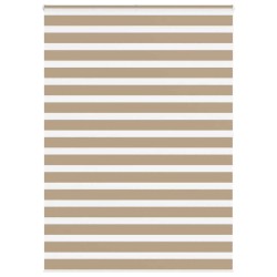 Store zèbre marron sable largeur du tissu 160,9 cm polyester 