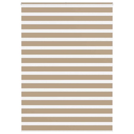 Store zèbre marron sable largeur du tissu 160,9 cm polyester 