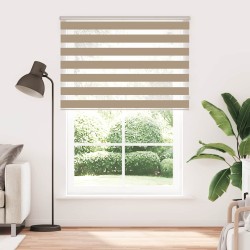Store zèbre marron sable largeur du tissu 160,9 cm polyester 