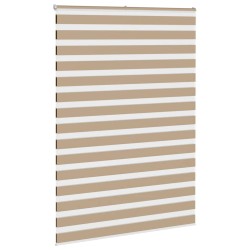 Store zèbre marron sable largeur du tissu 160,9 cm polyester 
