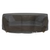 Housses pour salon îlot 2 pcs 10 œillets Ø236x67 cm rond 