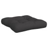 Coussins de palette lot de 3 noir tissu 