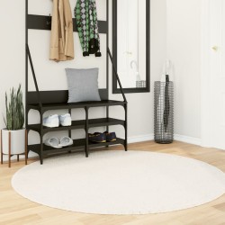 Tapis OVIEDO à poils courts beige Ø 160 cm 