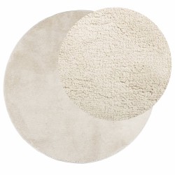 Tapis OVIEDO à poils courts beige Ø 160 cm 