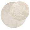 Tapis OVIEDO à poils courts beige Ø 160 cm 