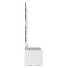 Jardinier avec treille 2 pcs blanc 80x40x143 cm 