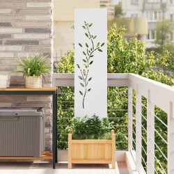 Panneau décoratif de jardin Blanc 32 x 140 cm 