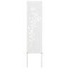 Panneau décoratif de jardin Blanc 32 x 140 cm 