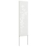 Panneau décoratif de jardin Blanc 32 x 140 cm 