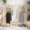 Porte-vêtement 100x30x100 cm bambou 
