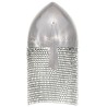 Casque de chevalier antique pour GN Argenté Acier 