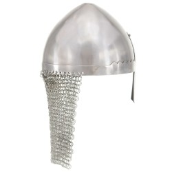 Casque de chevalier antique pour GN Argenté Acier 