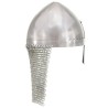 Casque de chevalier antique pour GN Argenté Acier 
