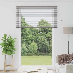 Store de Fenêtre avec des rideaux Autre Argenté 80 x 130 cm Aluminium 