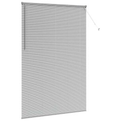 Store de Fenêtre avec des rideaux Autre Argenté 80 x 130 cm Aluminium 