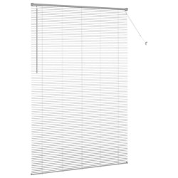 Store de Fenêtre avec des rideaux Autre Argenté 80 x 130 cm Aluminium 