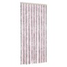 Rideau anti-mouches gris argenté et rose 90x200 cm chenille 