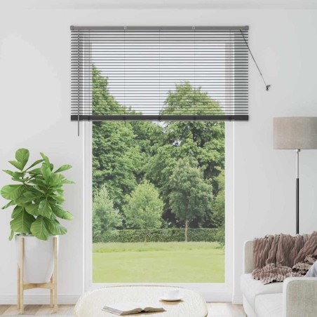 Store de Fenêtre Gris foncé 80 x 130 cm Aluminium 