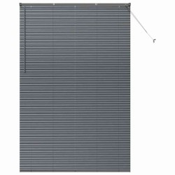 Store de Fenêtre Gris foncé 80 x 130 cm Aluminium 