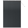 Store de Fenêtre avec des rideaux Autre Noir 80 x 130 cm Aluminium 