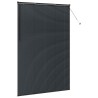 Store de Fenêtre avec des rideaux Autre Noir 80 x 130 cm Aluminium 