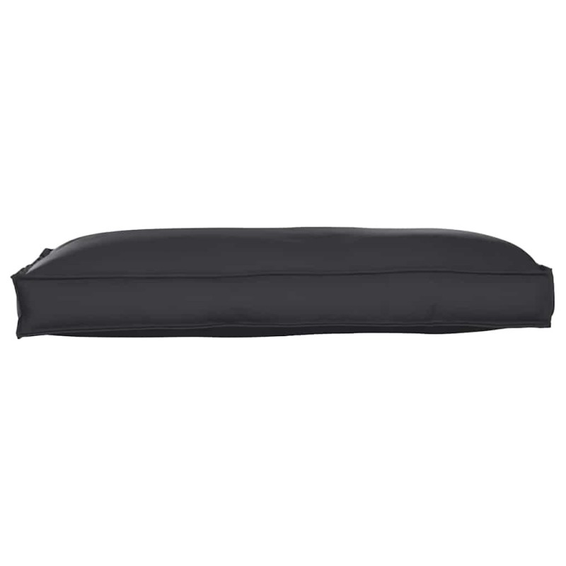 Coussin de palette pour siège/dossier noir 120 x 60 x 12 cm en tissu Oxford 