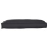Coussin de palette pour siège/dossier noir 120 x 60 x 12 cm en tissu Oxford 
