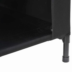 Maison pour Chien Noire en Tissu Oxford et Acier 