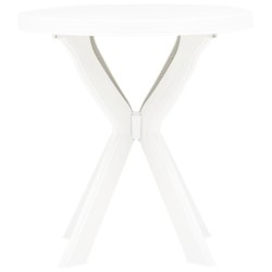 Table de bistro Blanc Ø70 cm Plastique 