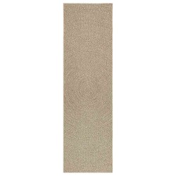 Tapis ZIZUR beige 80x250 cm aspect de jute intérieur extérieur 