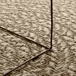 Tapis ZIZUR beige 80x250 cm aspect de jute intérieur extérieur 