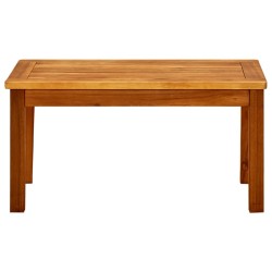 Table basse de jardin 70x40x36 cm Bois solide d'acacia 