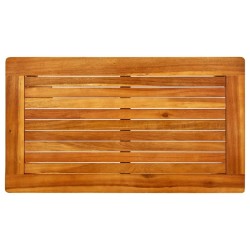Table basse de jardin 70x40x36 cm Bois solide d'acacia 