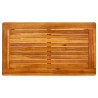 Table basse de jardin 70x40x36 cm Bois solide d'acacia 