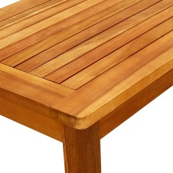 Table basse de jardin 70x40x36 cm Bois solide d'acacia 