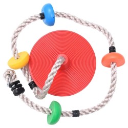 Corde d'escalade à balançoire et plates-formes et disque 200 cm 