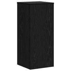 Supports de plantes 2 pcs chêne noir 30 x 30 x 70 cm en bois d'ingénierie 