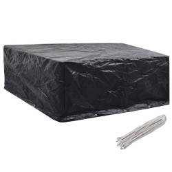 Housses de salon de jardin 2 pcs 10 œillets 260x260x90 cm 