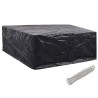 Housses de salon de jardin 2 pcs 10 œillets 260x260x90 cm 