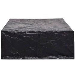 Housses de salon de jardin 2 pcs 10 œillets 260x260x90 cm 