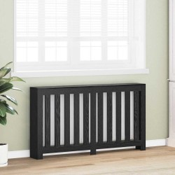 Cache-radiateur Chêne noir 149x20x82 cm Bois d'ingénierie 