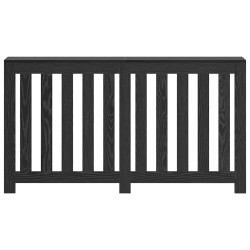 Cache-radiateur Chêne noir 149x20x82 cm Bois d'ingénierie 