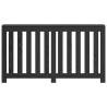 Cache-radiateur Chêne noir 149x20x82 cm Bois d'ingénierie 