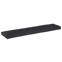 Coussins de palette pour banc 2 pcs Noir 180x40x8 cm Tissu Oxford 