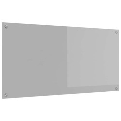 Dossier de Cuisine Gris Clair 120x60x0,6 cm Verre Trempé 